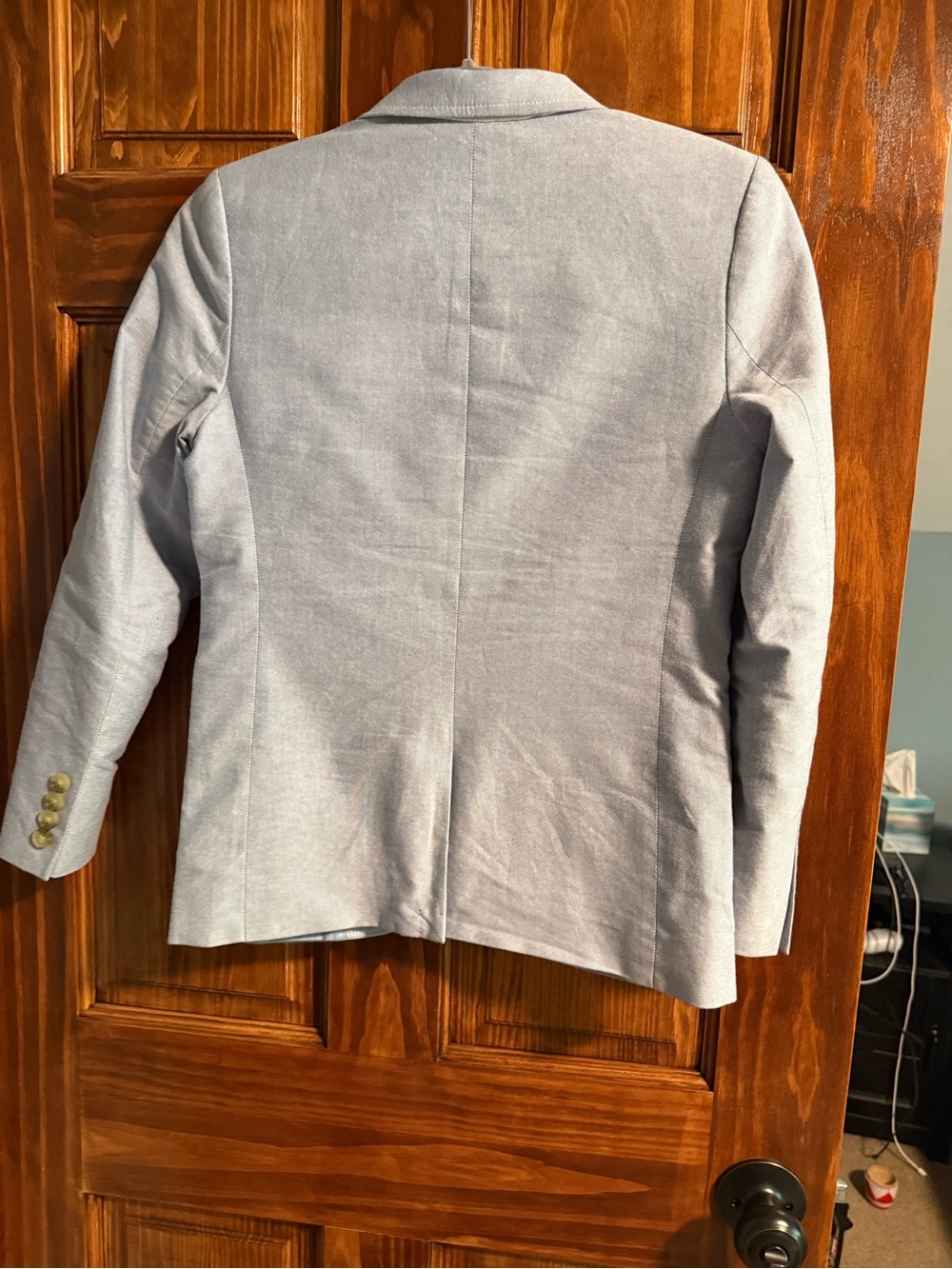 J.Crew Crewcuts Thompson Boys Suit Size 12 Cloudy Blue Oxford - Picture 6 of 6
